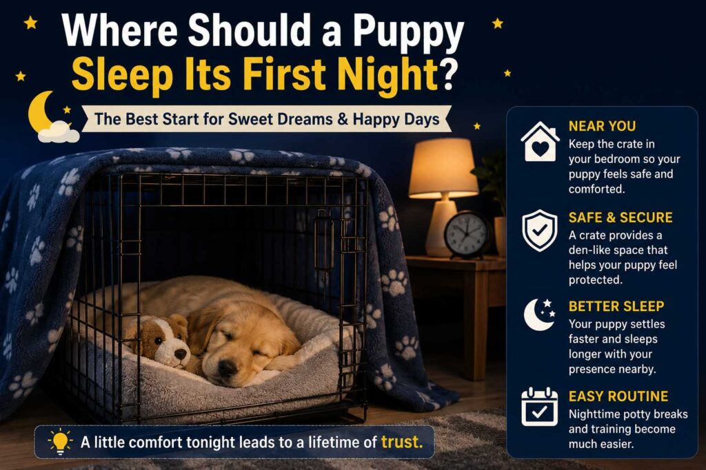 How to Crate Train a Puppy at Night: A Tear-Free Guide