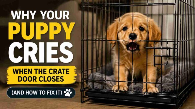 Why Your Puppy Cries When the Crate Door Closes (And How to Fix It)