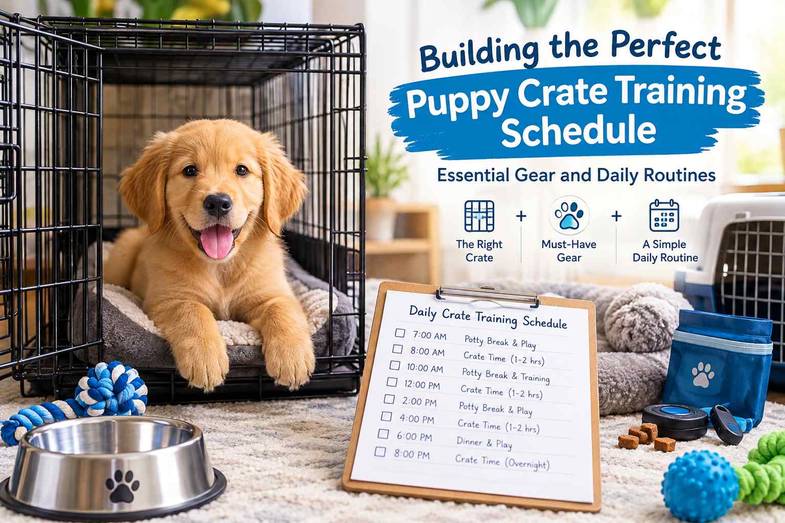 Building the Perfect Puppy Crate Training Schedule: Essential Gear and Daily Routines