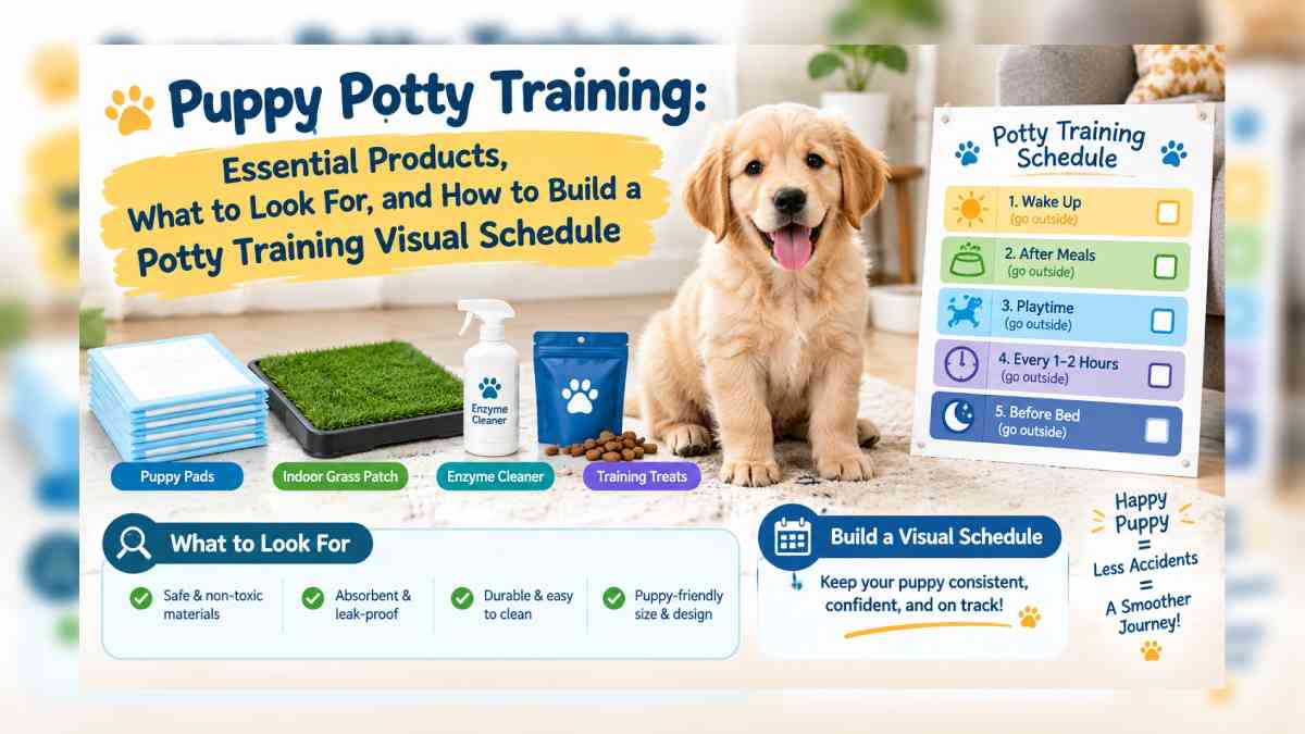 Puppy Potty Training: Essential Products, What to Look For, and How to Build a Potty Training Visual Schedule